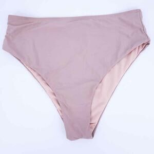 NEW Barefoot Miss Bikini Bottoms Beige Tan Nude Brown Medium Women Swim